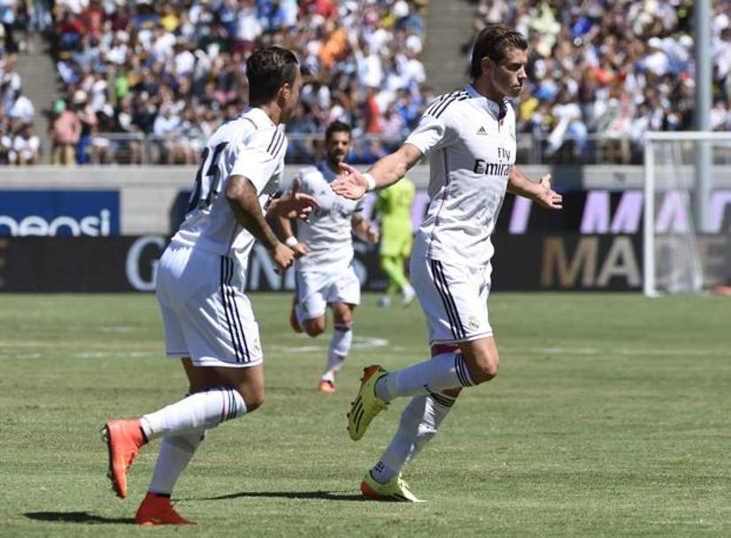Vince l&#39;Inter ai rigori (4-3), ma  Gareth Bale l&#39;indiscusso protagonista del match tra i nerazzurri e il Real madrid.  Nella prima gara della tourne americana  a Berkeley, a sbloccare il risultato ci pensa proprio il gallese, con un sinistro da trequarti. Ap
